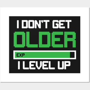 I Don't Get Older I Level Up Posters and Art